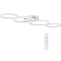 Miniatyrbillede 2 af 6: Moderne LED loftslampe med fjernbetjening - 4 hvide cirkler