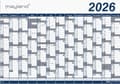 Miniatyrbild 2 av 4: Kæmpekalender 1x13 måneder PP-plast 2026 - leveres i paprør