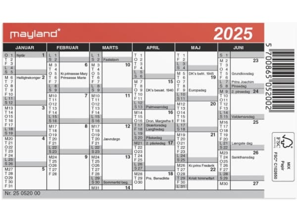 Minikalender 2025