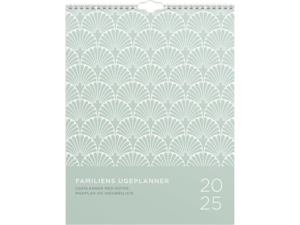 Familiekalender Ugeplan m. lister 2025