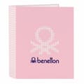 Pikkukuva 1 / 2: Ring binder Benetton Vichy Pink A4 (27 x 33 x 6 cm)