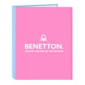 Miniatyrbild 1 av 2: Ring binder Benetton Spring Pink Sky blue A4 26.5 x 33 x 4 cm