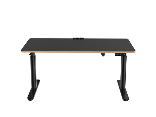 Ultradesk Pulsar, Rett, Rektangulær form, MDF, Stål, Spilling, Sort Sort