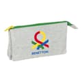 Miniatyrbillede 1 af 3: Triple Carry-all Benetton Pop Grey (22 x 12 x 3 cm)