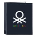 Miniatyrbild 1 av 2: Ring binder Benetton Sixties Navy Blue A4 (27 x 33 x 6 cm)