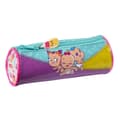 Miniatyrbillede 1 af 3: Cylindrical School Case The Bellies 20 x 7 x 7 cm Purple Turquoise White