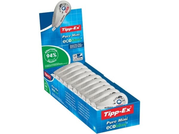 Tipp-Ex Pure Mini ECOlutions Rettetape - 6 m x 5 mm, 10 stk. i Boks - (10 stk.)