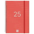 Miniatyrbillede 1 af 7: Diary Finocam YEAR Red A5 15,5 x 21,2 cm 2025