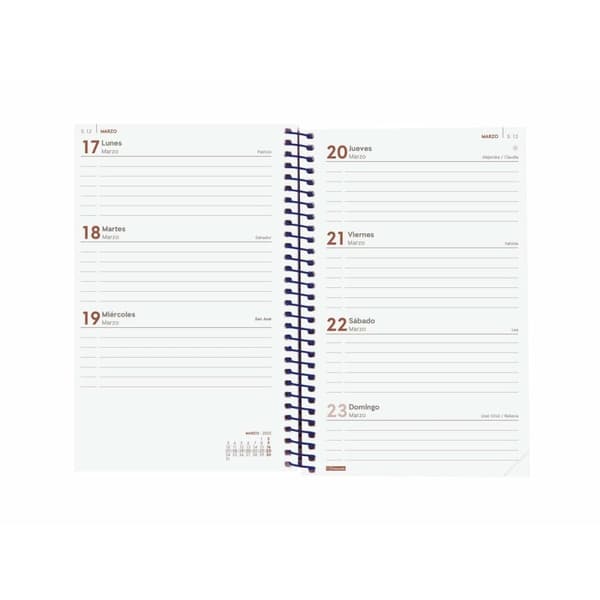 Diary Finocam YEAR Blue 11,7 x 18,1 cm 2025
