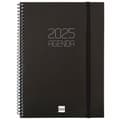 Miniatyrbild 1 av 2: Diary Finocam OPAQUE Black A5 15,5 x 21,2 cm 2025