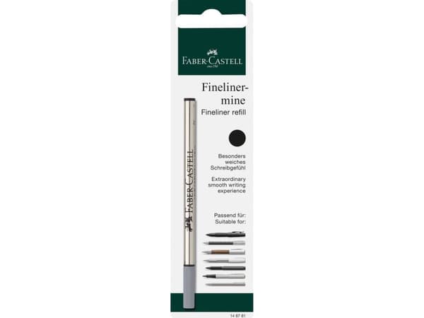 Faber-Castell 148781, musta, musta, hopea, läpipainopakkaus, 1 kpl