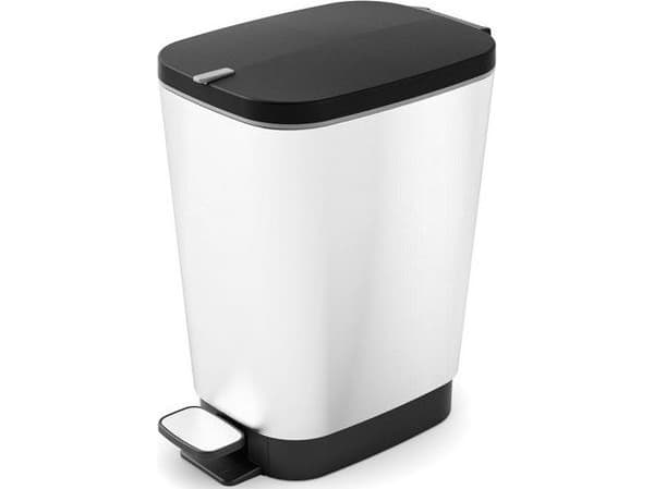 Curver CHIC BIN STYLE Abfallbehälter M [25L], silber 237544 Skraldespand Plastic Sølv 1 stk