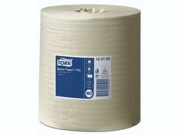 Allroundpapir Tork® M2 Basic Centerfeed, 120150, 1-lags, pakke a 6 stk.