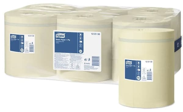 Allroundpapir Tork® M2 Basic Centerfeed, 120150, 1-lags, pakke a 6 stk.