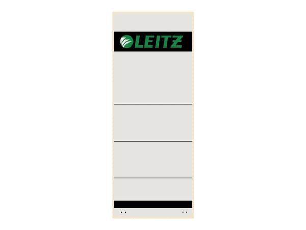 Leitz - Mapperyggetikett - grå (en pakke 10)