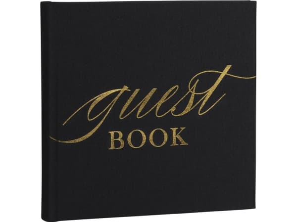 Focus Focus Base Line Canvas Album 20x20 Guestbook Black