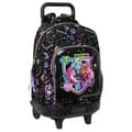 Miniatyrbillede 1 af 3: School Rucksack with Wheels Monster High Black 33 x 45 x 22 cm