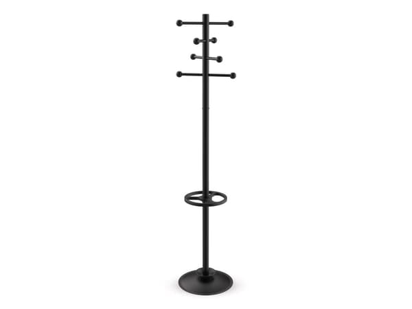 MAUL 9401090, Gulvstående, Stål, 8 kroker, Sort, Sort, 380 mm