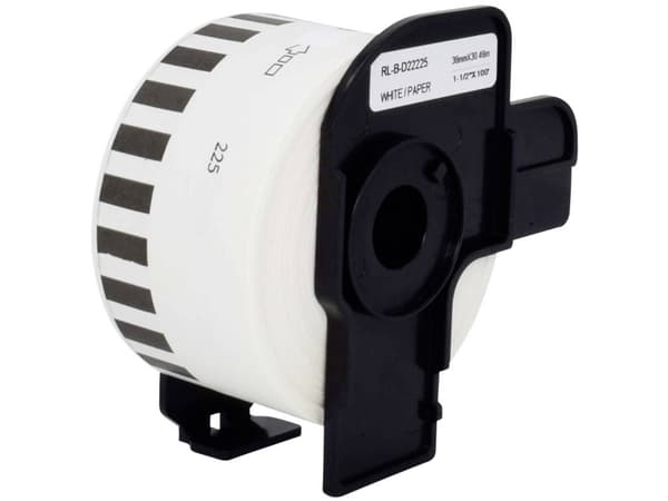 Renkforce RF-6027524, 30,48 m, 3,8 cm, 1 kpl, valkoinen, paperi, QL-550 QL-500 QL-500A QL-500BS QL-500BW QL-560VP QL-560 QL-570 QL-580N QL-650TD QL-6