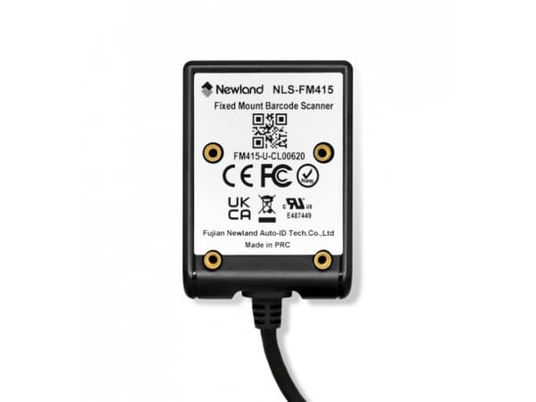Newland FM415 Bass, 2D, Dual-IF, Kit (USB), musta Sisäänrakennettu skanneri, 2D, liitäntä: dual interface (RS232, USB), sis.: kaapeli (USB, 2 m), IP5