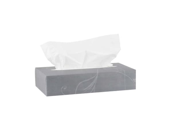 Katrin facial tissues, 2-laags, doos van 100 vellen, Vit, papper, Monokromatiskt, 205 mm, 210 mm, 227 mm