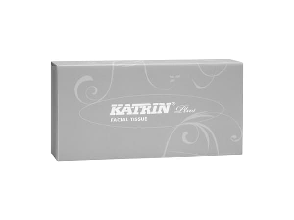 Katrin facial tissues, 2-laags, doos van 100 vellen, Vit, papper, Monokromatiskt, 205 mm, 210 mm, 227 mm