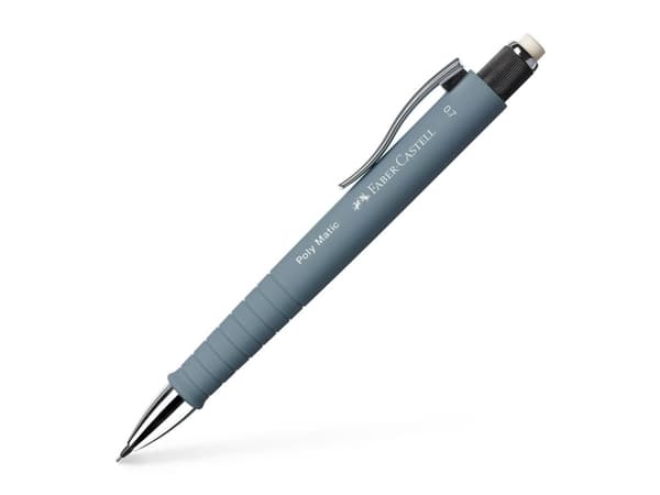 Faber-Castell Poly Matic, Grå, Sort, 0,7 mm, Triangulær, Twist-out, 1 stykker
