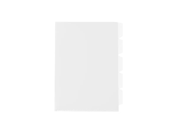 Docusmart 5-fliksmappe Transparent - (10 stk.)