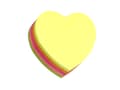Miniatyrbild 2 av 3: Notes Stick'N Neon Heart 5 ass. färger 64x67mm 250 ark64x10x64mm 0,05kg (1stk)