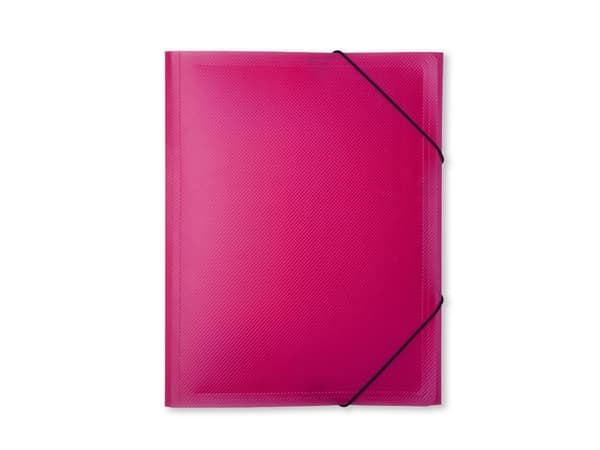 Mapp A4 med elastisk plast, Rosa310x5x245mm 0,11kg (1stk) - (24 st)