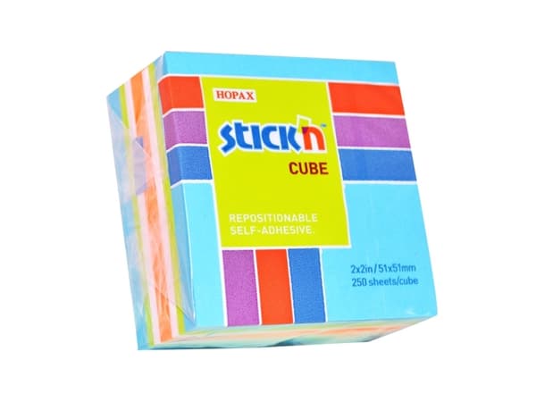 Neonkub Mini 51x51 250 Blad Blå