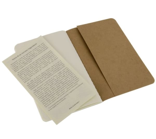 Moleskine QP413, Brun, 64 ark, Matt, Voksen