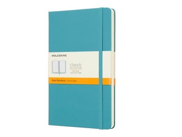 Moleskine Notebook Classic Large, linjeret Reef Blue