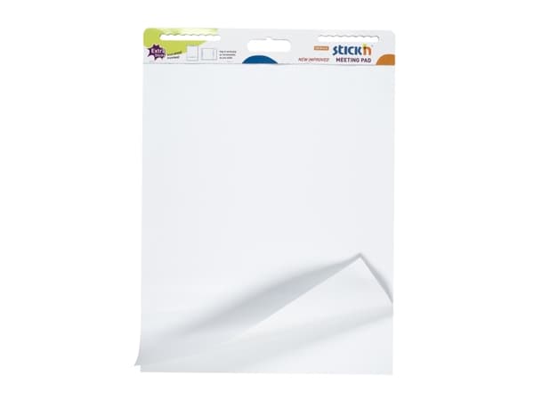 Selvklæbende Konferenceblok 72x62cm 30 Blad Hvid