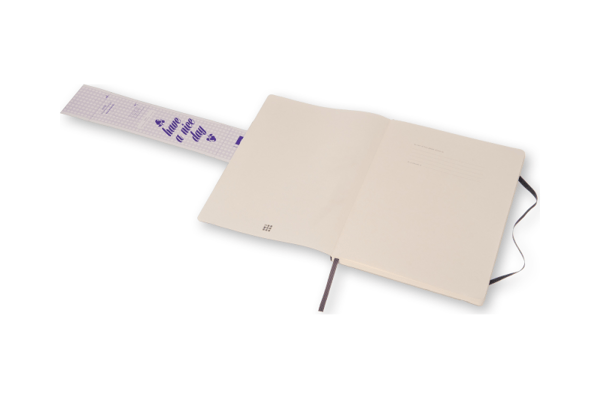Moleskine Classic Notebook XL, prikket, soft cover sort