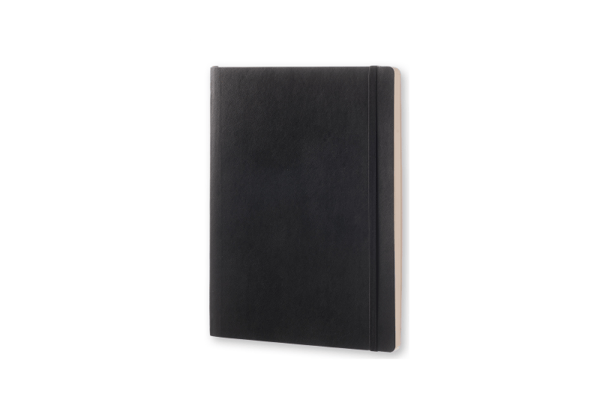 Moleskine Classic Notebook XL, prikket, soft cover sort
