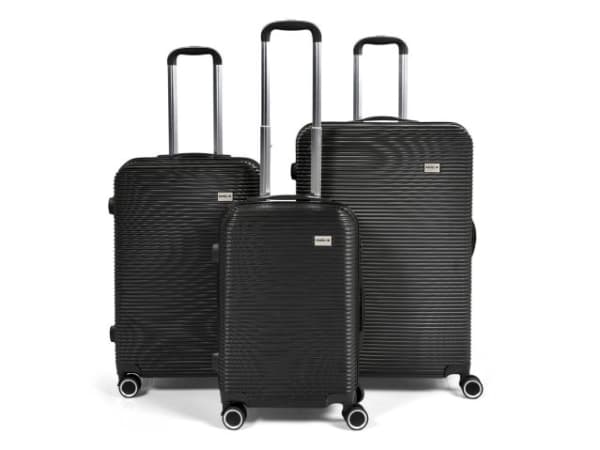 Kuffertsæt RW Classic sort 20”/24”/28” 70% genanvendt ABS plastik med TSA-lås