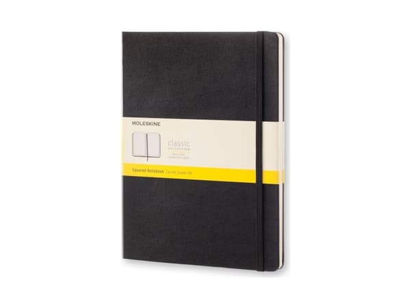 Moleskine 805-12-7289-529-2, Monokromatiskt, Svart, Mätt, 70 g/m ^, Rutat papper, Inbunden