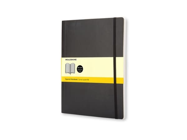 Moleskine 805-12-7289-529-2, Monokromatiskt, Svart, Mätt, 70 g/m ^, Rutat papper, Inbunden