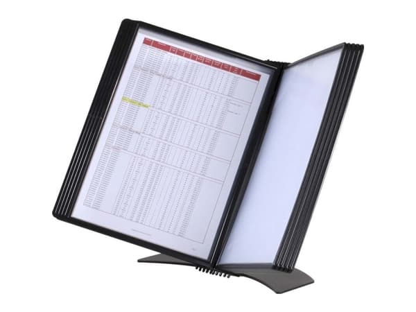 Easymount Bord Display A4 Sort till 10 Lommer