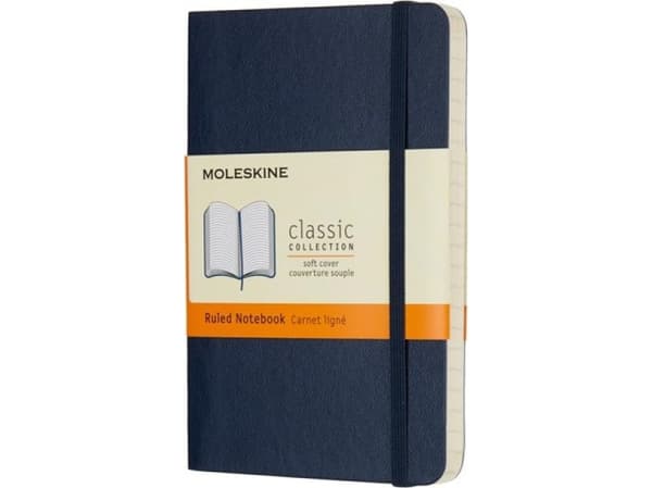 Moleskine Notebook Classic Pocket, linjeret Sapphire Blue
