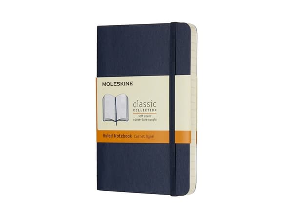 Moleskine Notebook Classic Pocket, linjeret Sapphire Blue