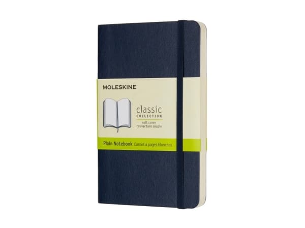 Moleskine Notebook Classic Pocket, ulinjeret Sapphire Blue