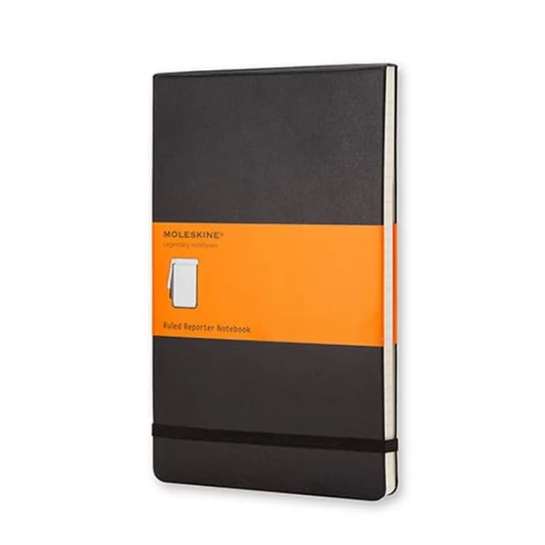 Moleskine Classic Reporter Pocket, linjeret, hard cover sort