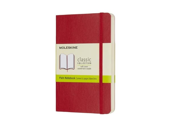 Moleskine Notebook Classic Pocket, ulinjeret Scarlet Red