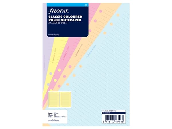 A5 Noteark Linjeret Pastel213x149x4mm 0,06kg (1stk)