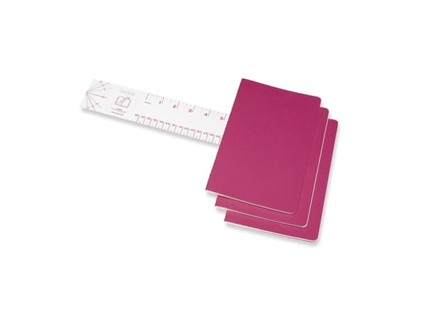Moleskine Cahier, Yksivärinen, Vaaleanpunainen, 80 arkkia, 70 g/m², Kovakantinen, Universaali