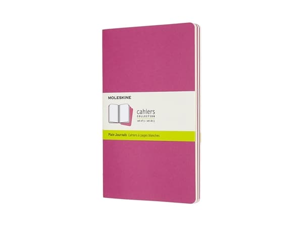 Moleskine Cahier, Yksivärinen, Vaaleanpunainen, 80 arkkia, 70 g/m², Kovakantinen, Universaali
