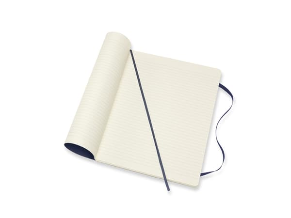 Moleskine Classic Notebook XL, linjeret, soft cover Sapphire Blue