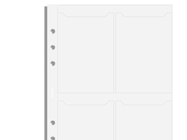 A5 Kredit/Visitkortholder Transparent